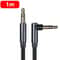 90 Elbow 35mm Audio Aux Cable MaletoMale Stereo Wire 7