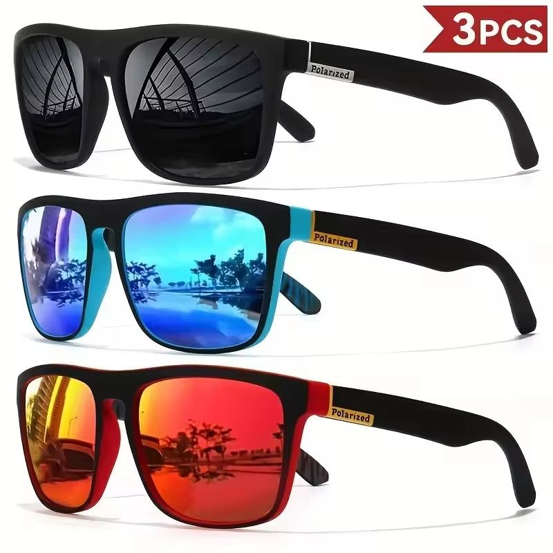Cool Polarized Square Sunglasses For Men And Women Outdoor Fashion Eyewear 0