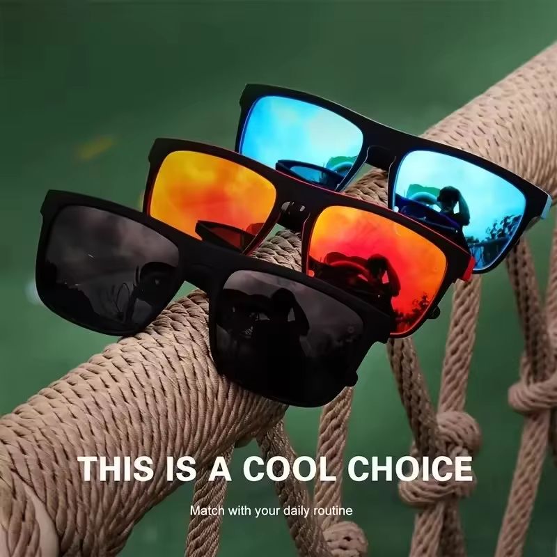 Cool Polarized Square Sunglasses For Men And Women Outdoor Fashion Eyewear 1