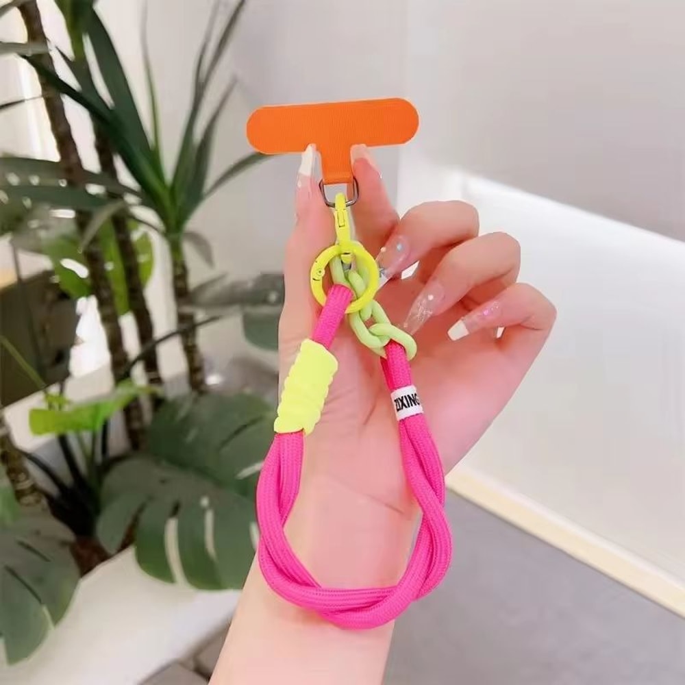 Handwoven Adjustable Universal Mobile Phone Lanyard Wrist Strap Outdoor AntiDrop Safety Rope 11