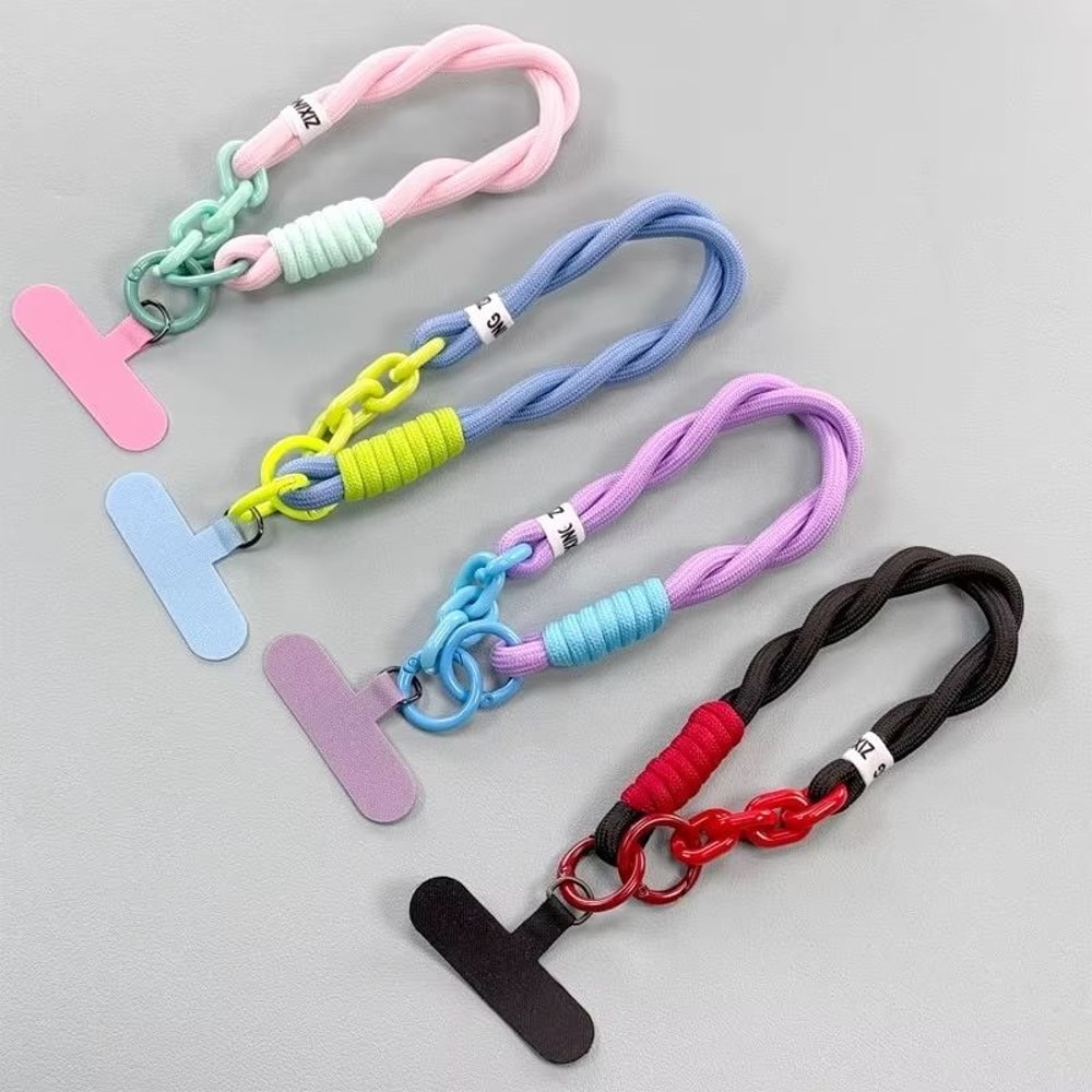 Handwoven Adjustable Universal Mobile Phone Lanyard Wrist Strap Outdoor AntiDrop Safety Rope 4