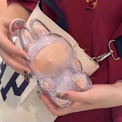 clear macaron protector case for labubu popmart doll dustproof display cover