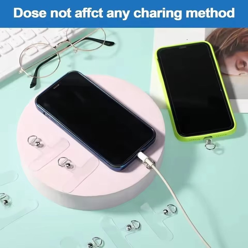 Universal Transparent Phone Lanyard Tether Tabs For Smartphones 3