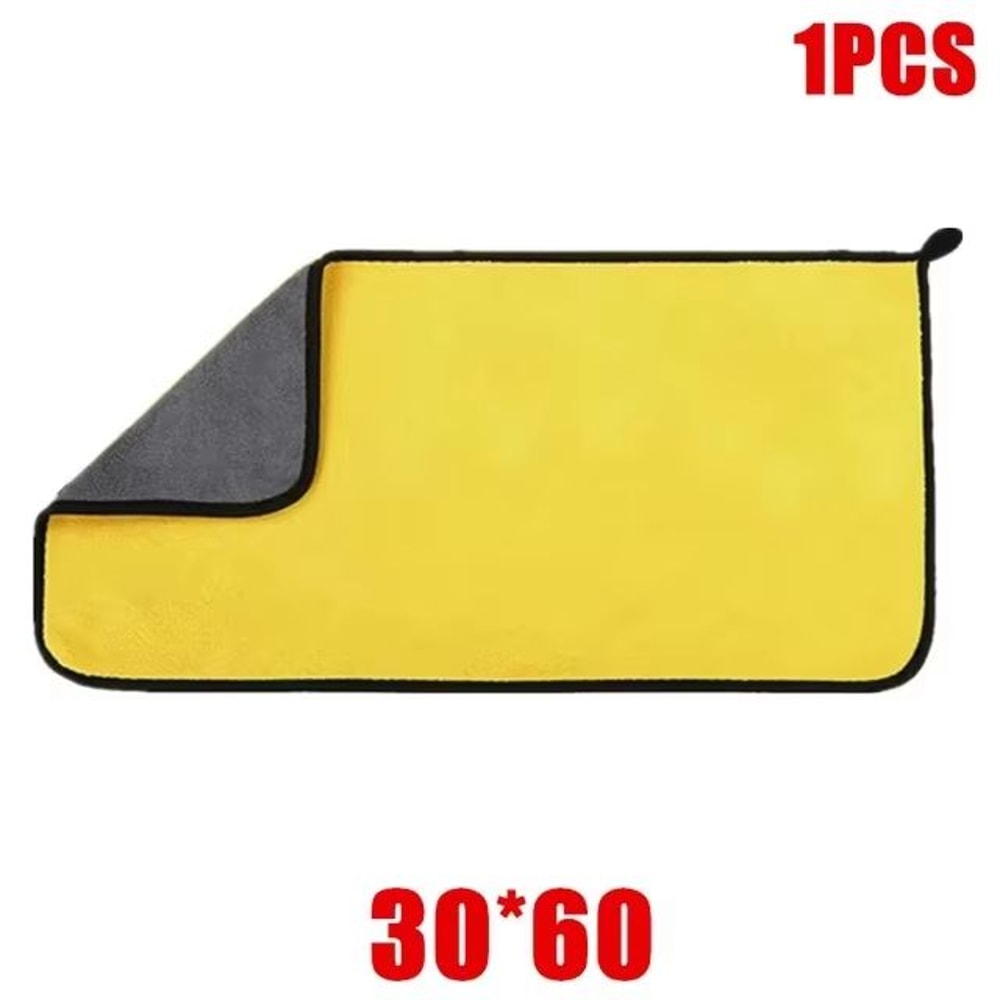 Thick Microfiber Car Cleaning Towels Double Layer Soft Drying Cloth Set 10