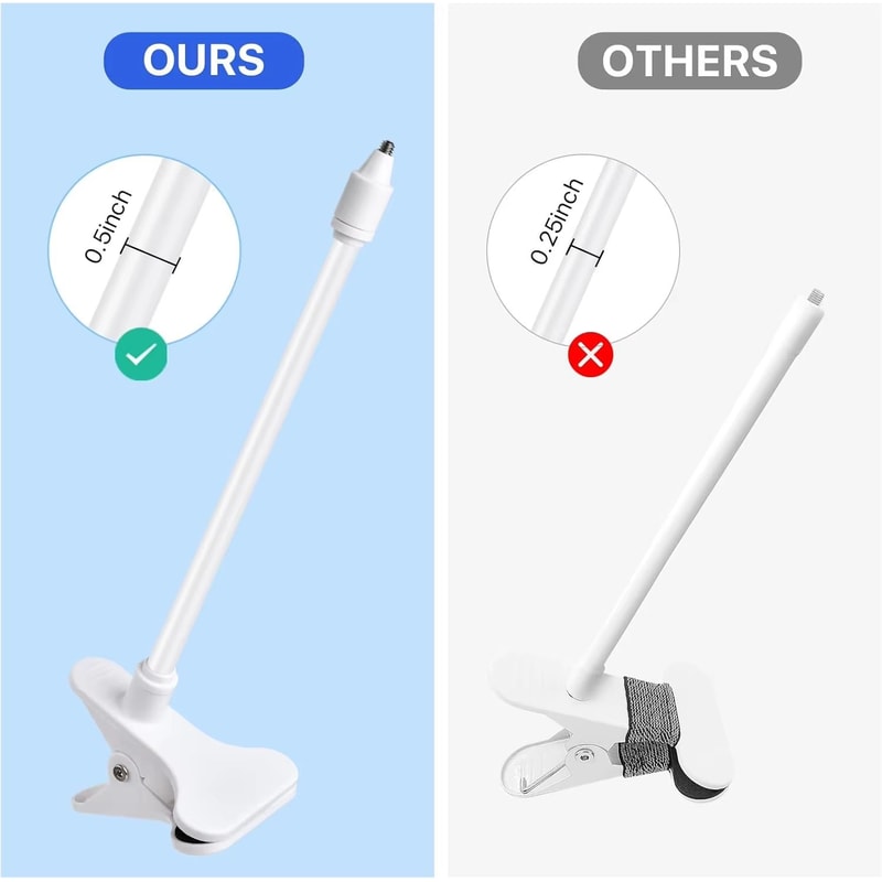 Portable Flexible Camera Clamp Mount Stand With Bendable Arm And Clip 3