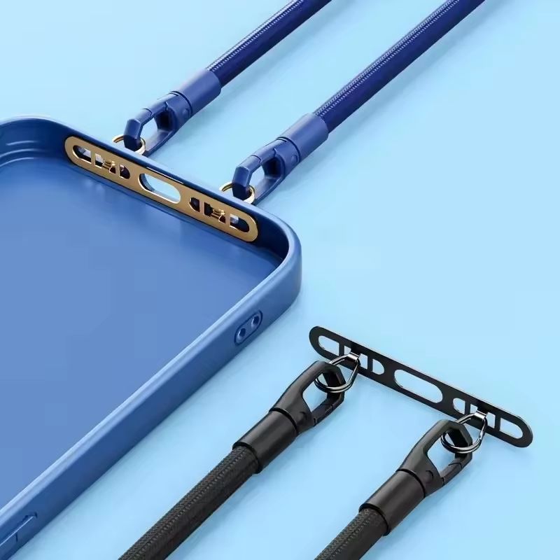 Luxury Stainless Steel Mobile Phone Lanyard Patch Gasket Tether Tab Safety Connector 4