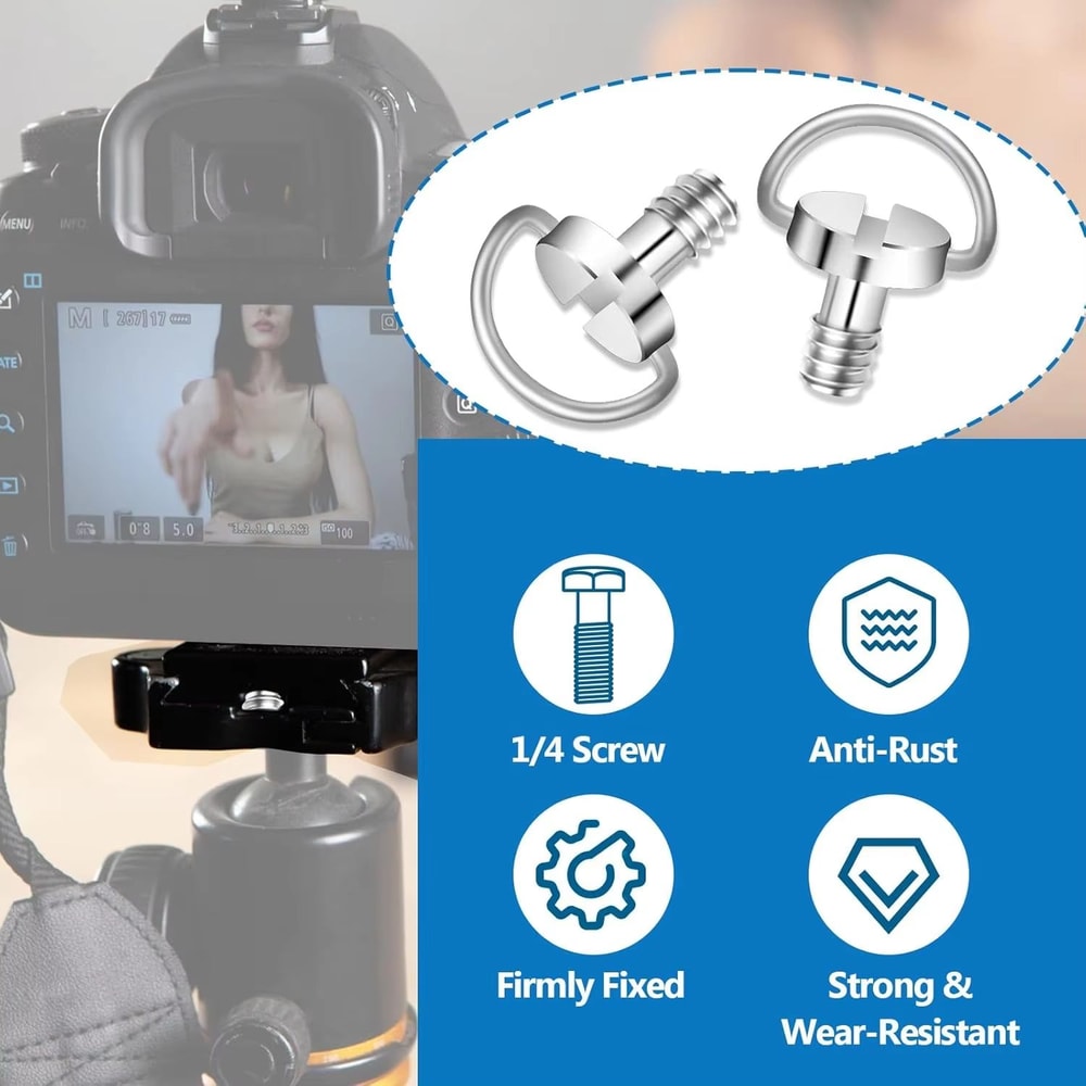 Stainless Steel Quick Release Camera Mount Screw Adapter For Tripod Monopod 1