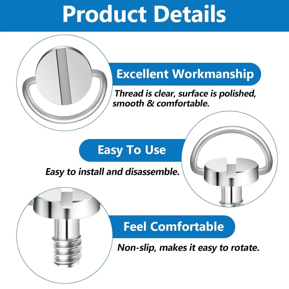 Stainless Steel Quick Release Camera Mount Screw Adapter For Tripod Monopod 3