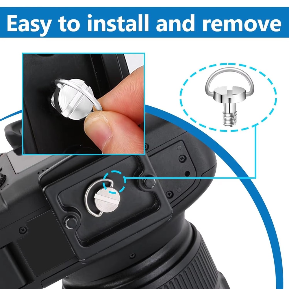 Stainless Steel Quick Release Camera Mount Screw Adapter For Tripod Monopod 2