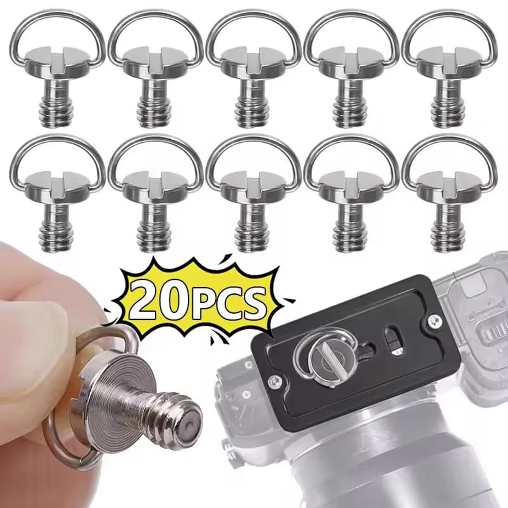 Stainless Steel Quick Release Camera Mount Screw Adapter For Tripod Monopod 0