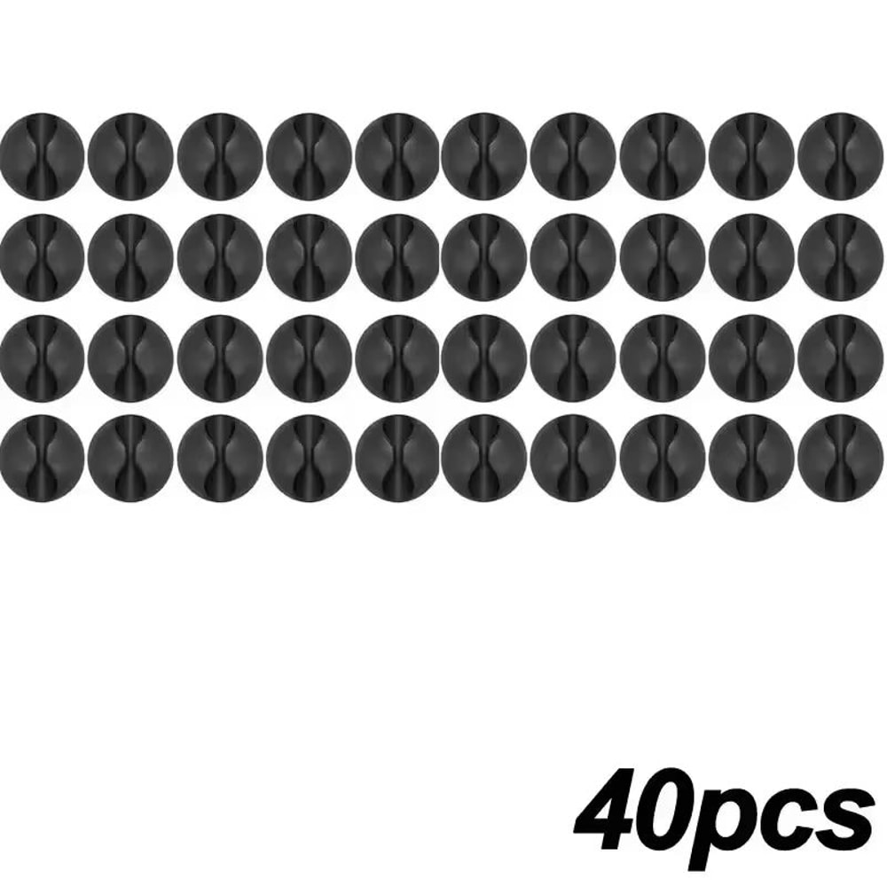 Adhesive Desktop Cable Clips For Wire Management And Charger Organization 16