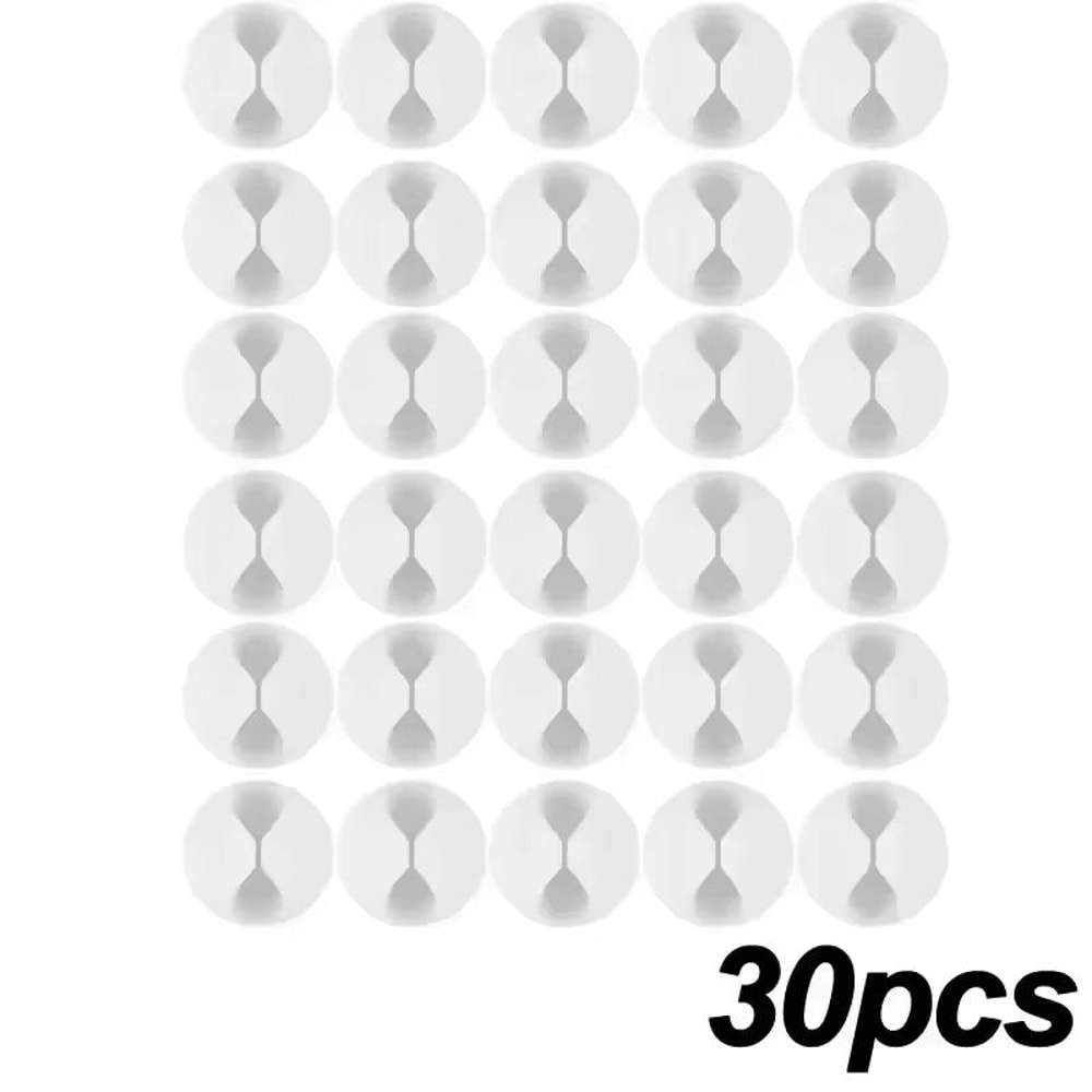 Adhesive Desktop Cable Clips For Wire Management And Charger Organization 18