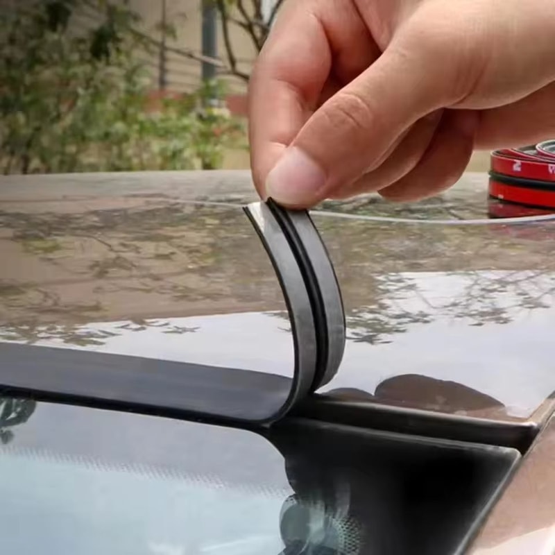 Car Rubber Edge Sealing Strips Weatherproof Sealant Protector For Roof Windshield And Windows 0