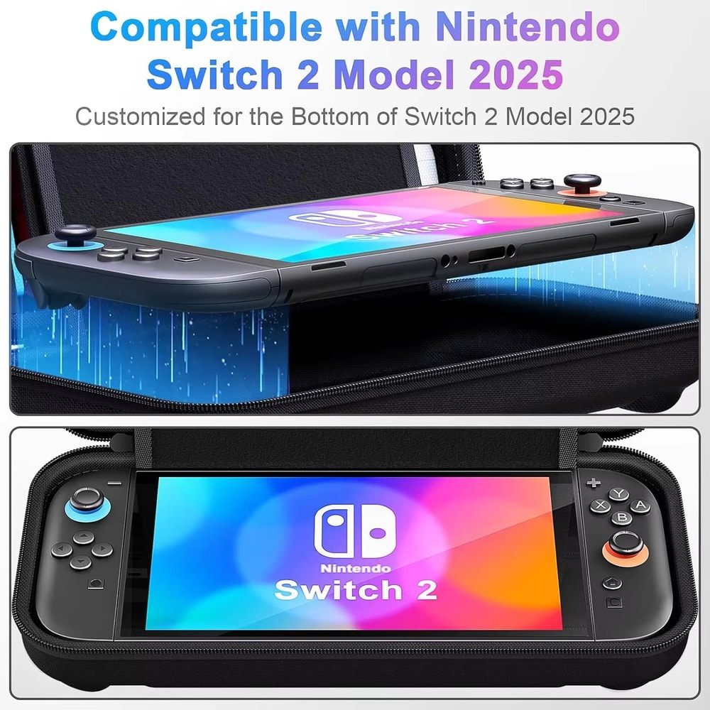 Portable EVA Protective Carrying Case For NS Switch 2 With Game Card Storage 1
