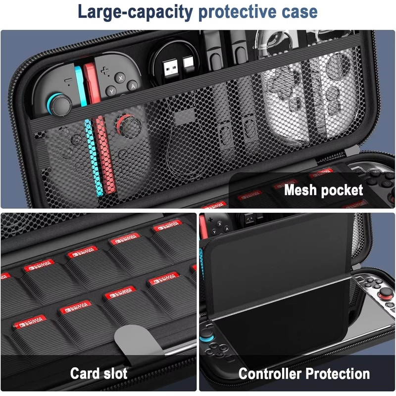 Portable EVA Protective Carrying Case For NS Switch 2 With Game Card Storage 4