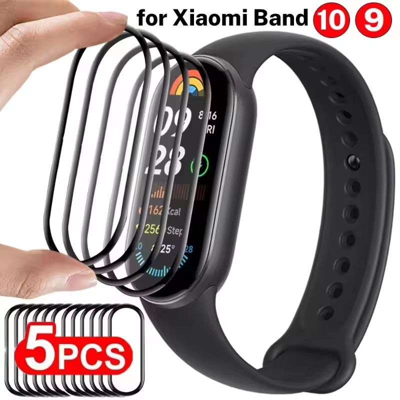 9D Curved Full Coverage Screen Protectors For Xiaomi Mi Band 10 15 PCS 0