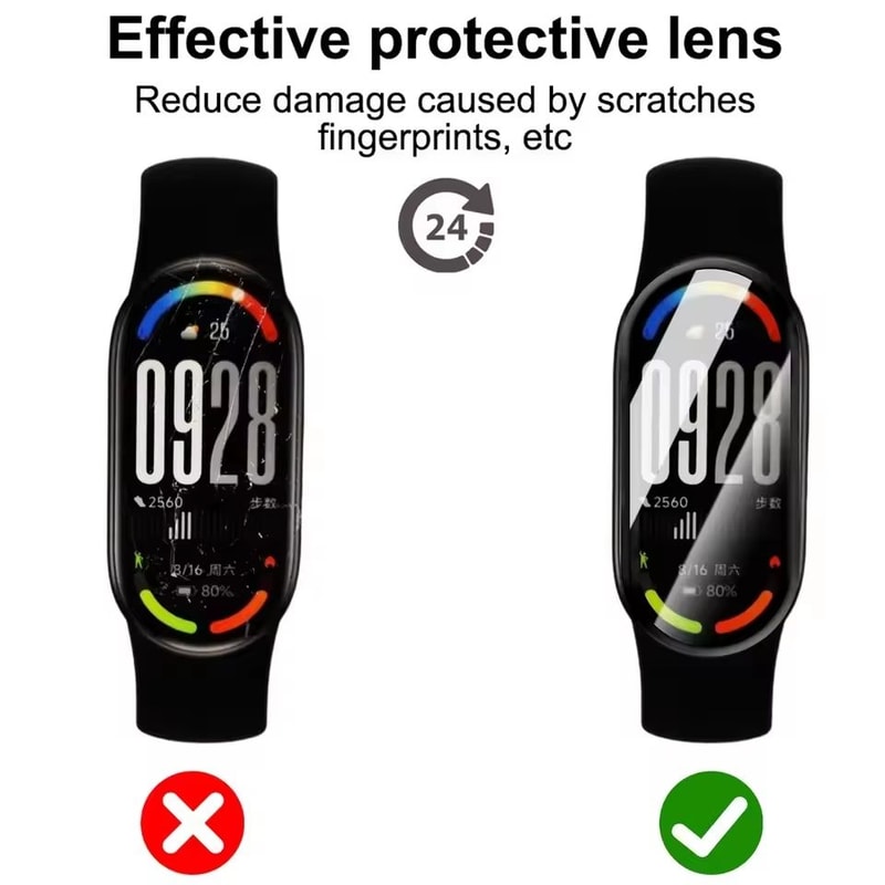 9D Curved Full Coverage Screen Protectors For Xiaomi Mi Band 10 15 PCS 1