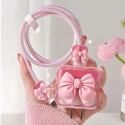 3d silicone iphone charger protection case with cable guard