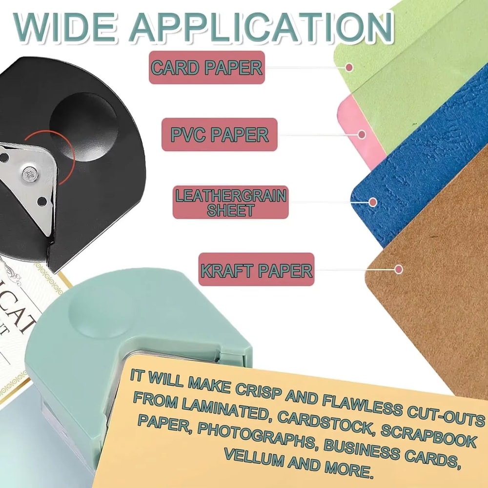 Portable R4 Corner Rounder Paper Cutter For Cards Crafts 4