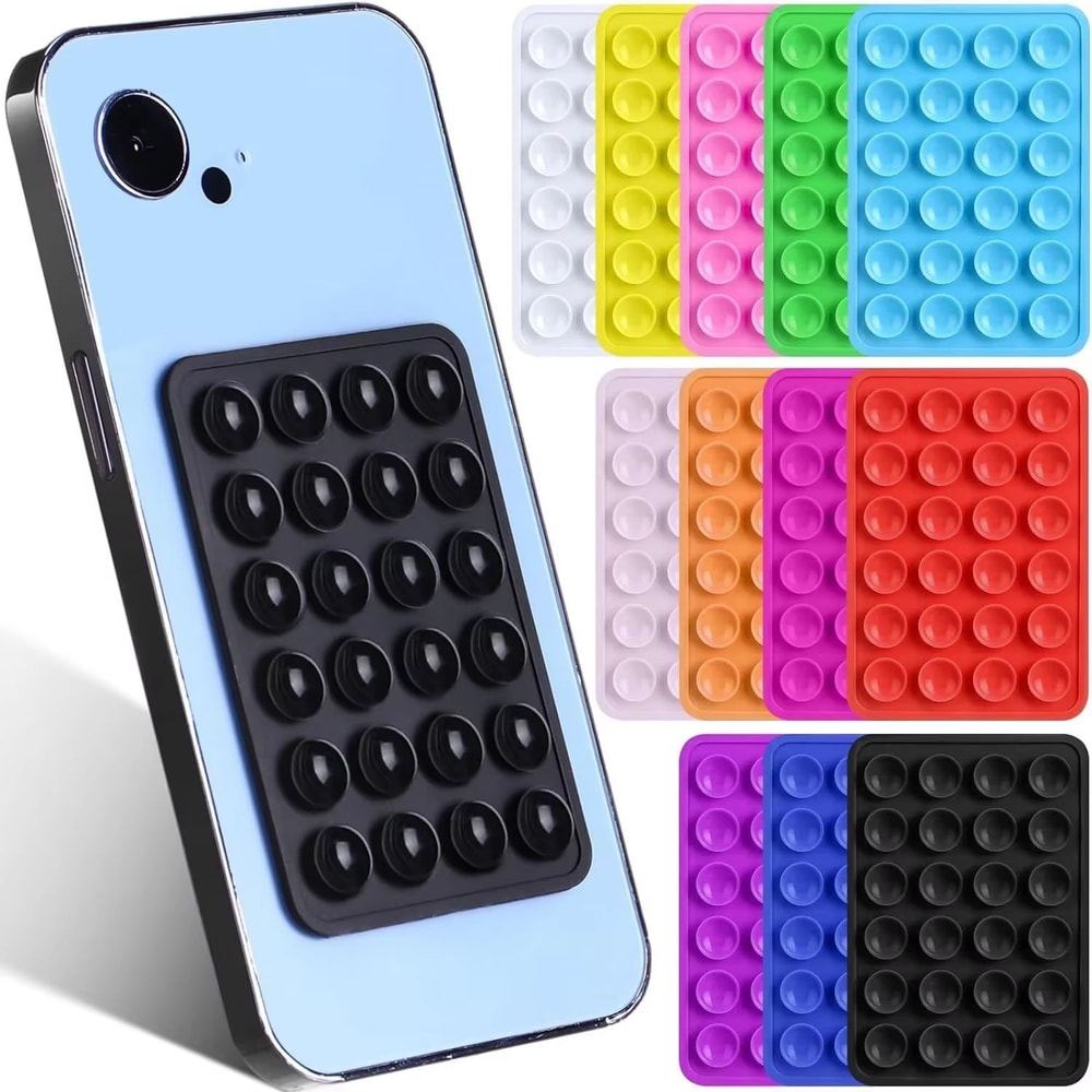 DoubleSided Silicone Suction Cup Phone Holder Mount With Strong Grip Stand 0