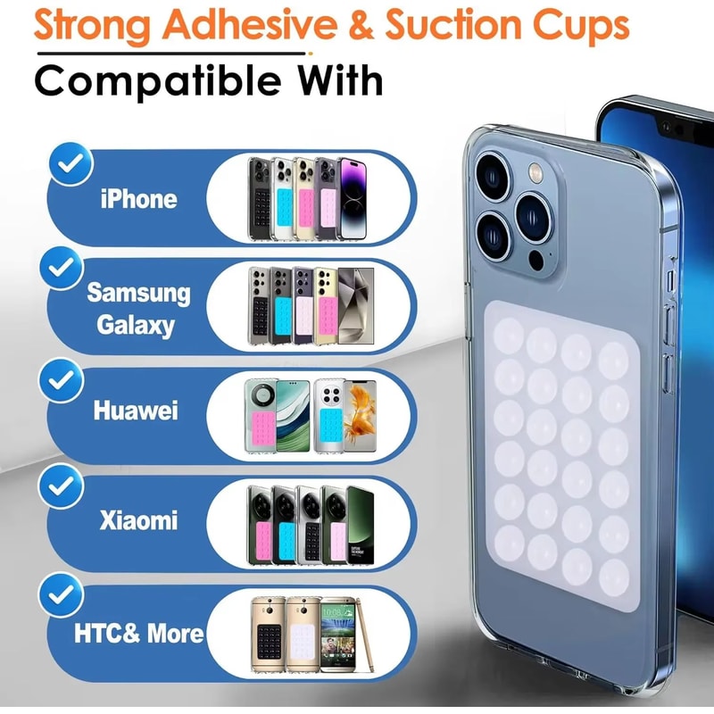 DoubleSided Silicone Suction Cup Phone Holder Mount With Strong Grip Stand 4