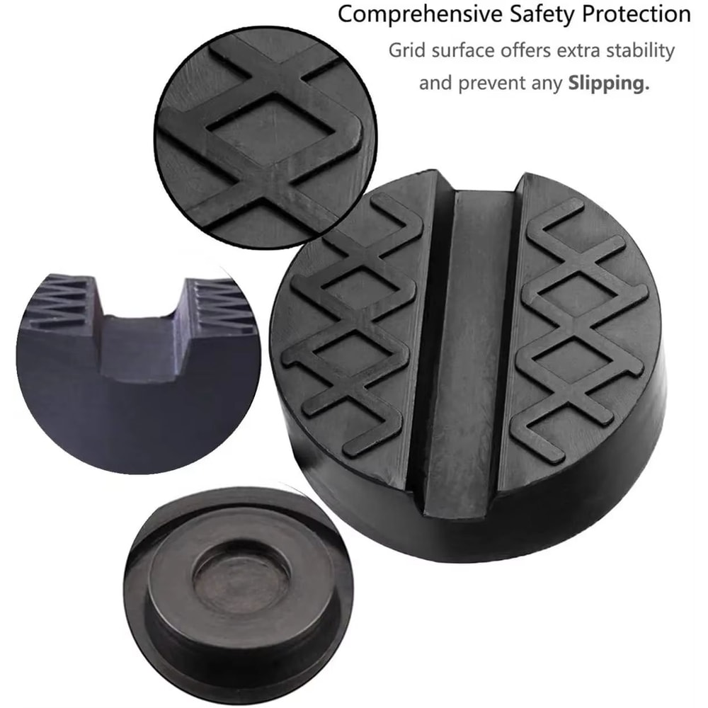 Car Lift Jack Support Stand Rubber Pads Wheel Dolly Frame Adapter Tools 2