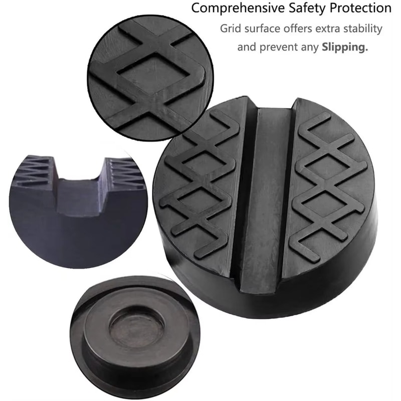 Car Lift Jack Support Stand Rubber Pads Wheel Dolly Frame Adapter Tools 2