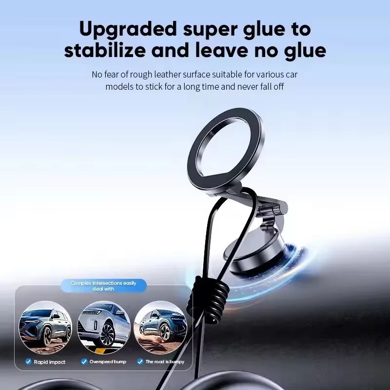 Foldable 360 Magnetic MagSafe Car Phone Holder Mount 4