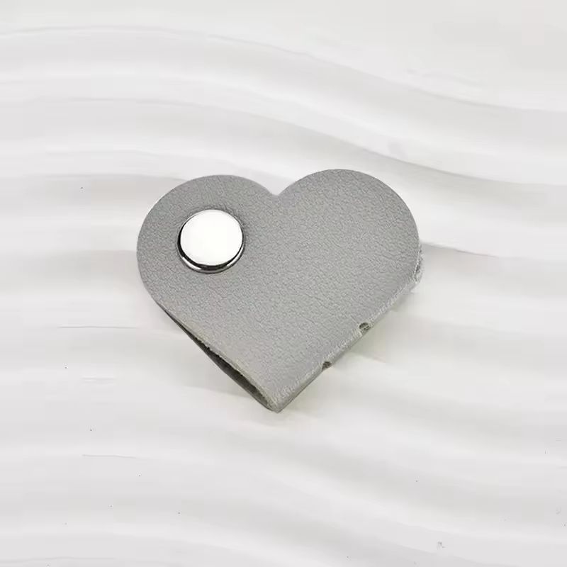 Heart Leather Cable Winder Cord Organizer For Earphones And Chargers 12