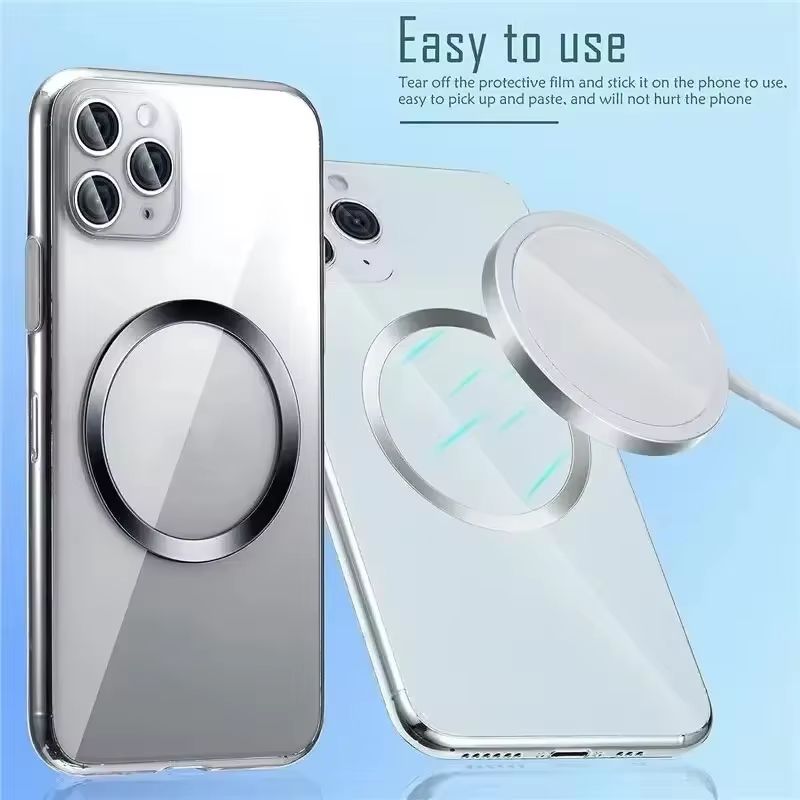 Thin Magnetic Metal Plate Ring For MagSafe Universal Wireless Charging 2
