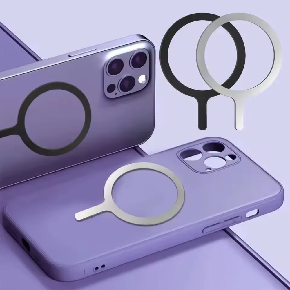 Thin Magnetic Metal Plate Ring For MagSafe Universal Wireless Charging 3