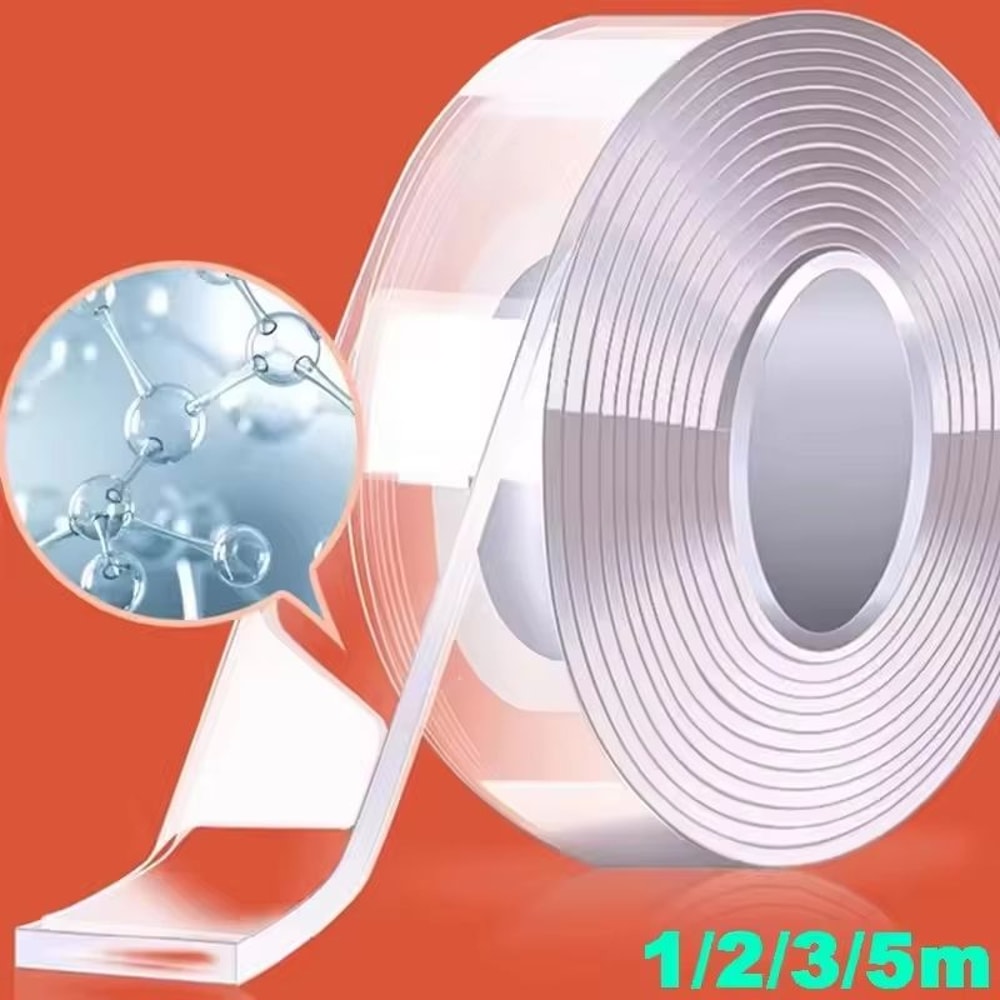 Nano Tape Traceless Double Sided Transparent Adhesive Tape 33ft 98ft 164ft 0