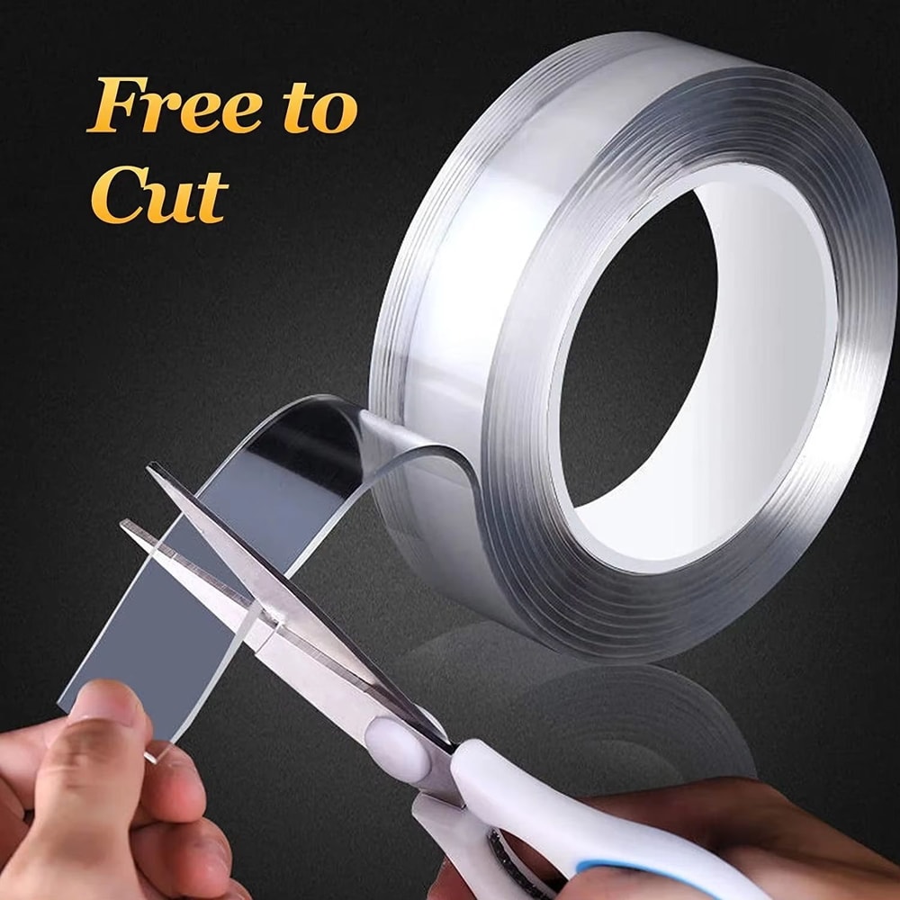 Nano Tape Traceless Double Sided Transparent Adhesive Tape 33ft 98ft 164ft 1