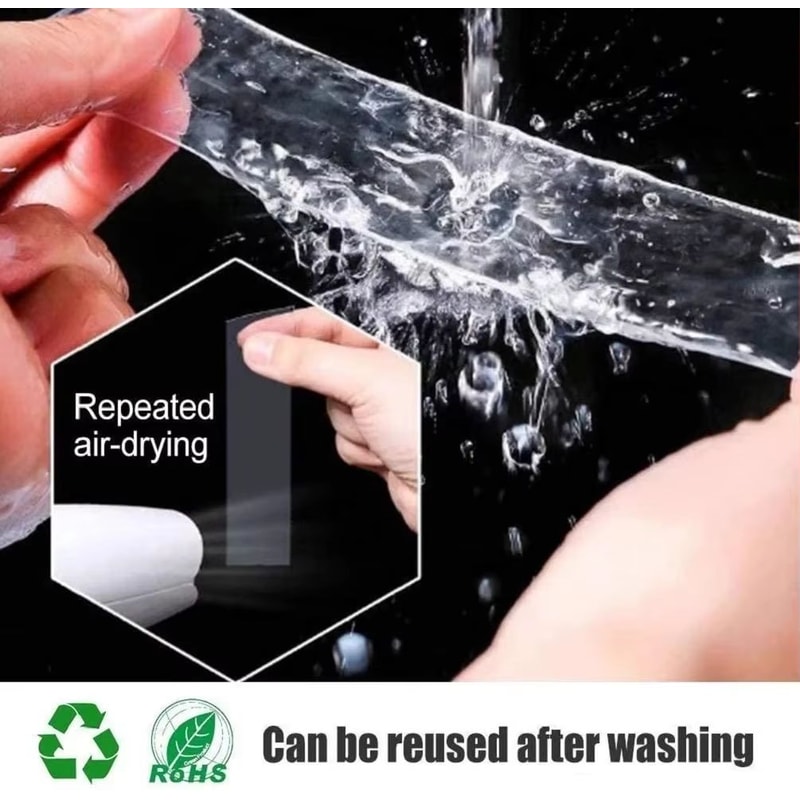 Nano Tape Traceless Double Sided Transparent Adhesive Tape 33ft 98ft 164ft 2