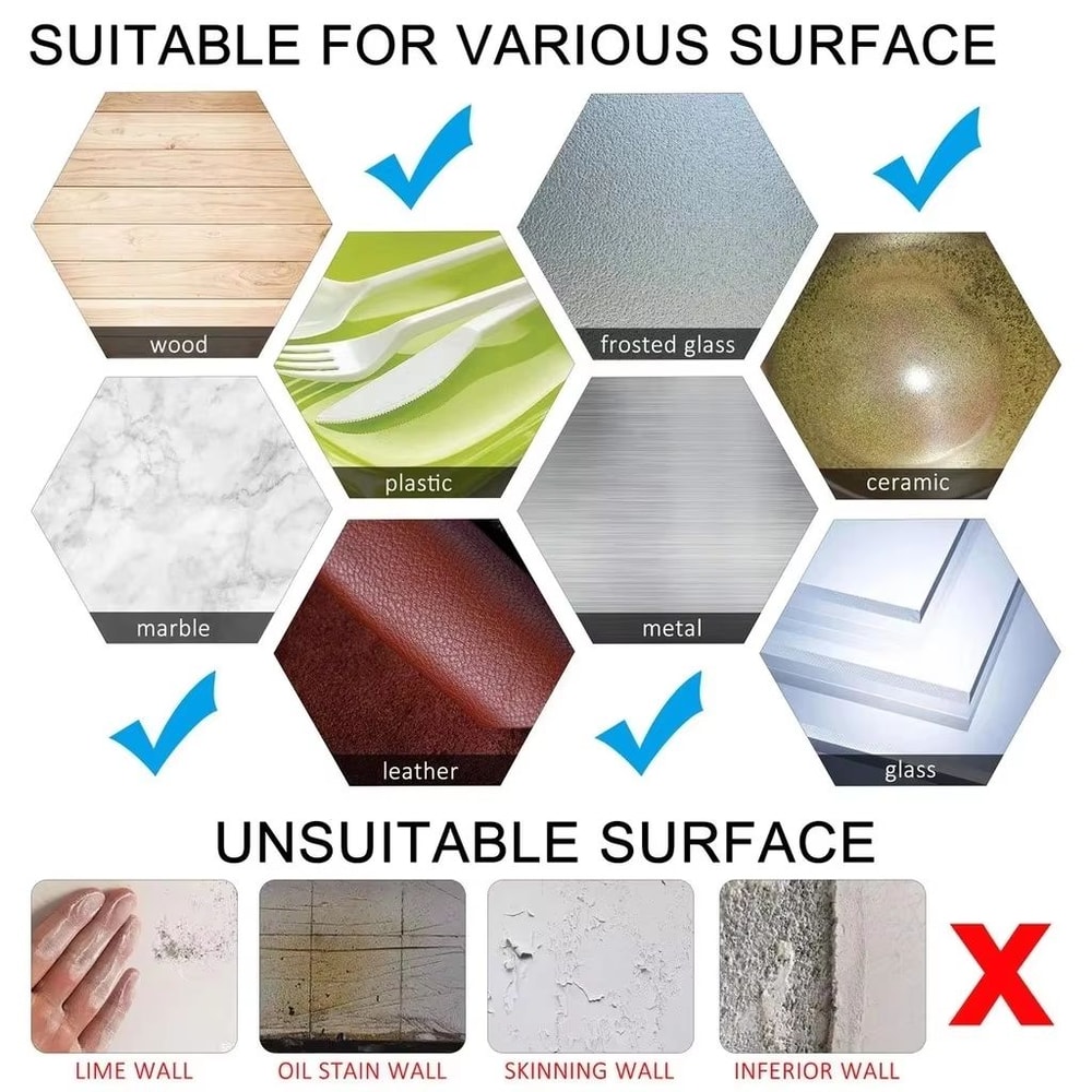 Nano Tape Traceless Double Sided Transparent Adhesive Tape 33ft 98ft 164ft 5