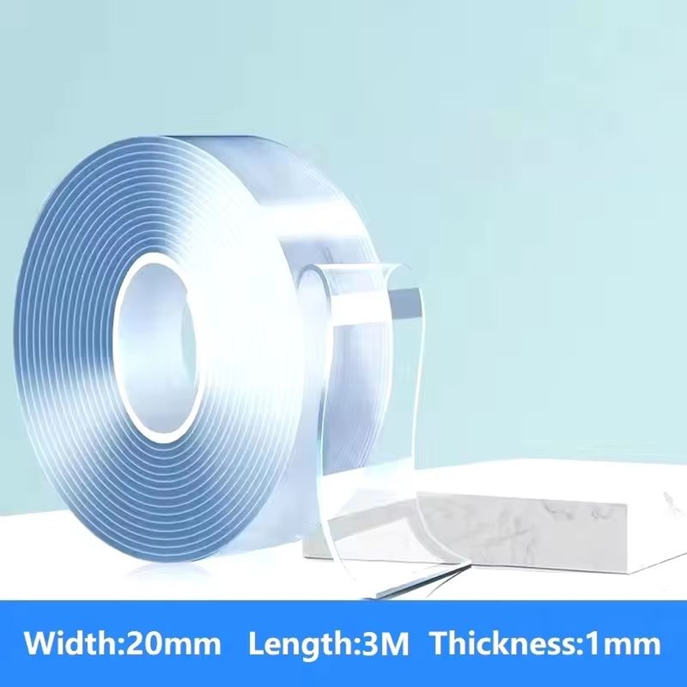 Nano Tape Traceless Double Sided Transparent Adhesive Tape 33ft 98ft 164ft 7