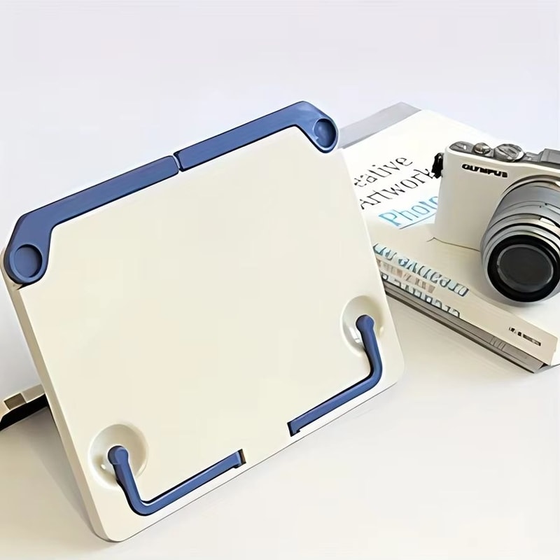 Portable Folding Reading Stand Book Holder For Cookbook Tablet Music Score 0