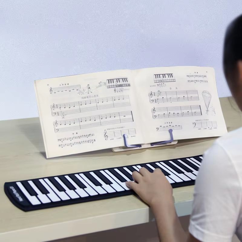 Portable Folding Reading Stand Book Holder For Cookbook Tablet Music Score 1