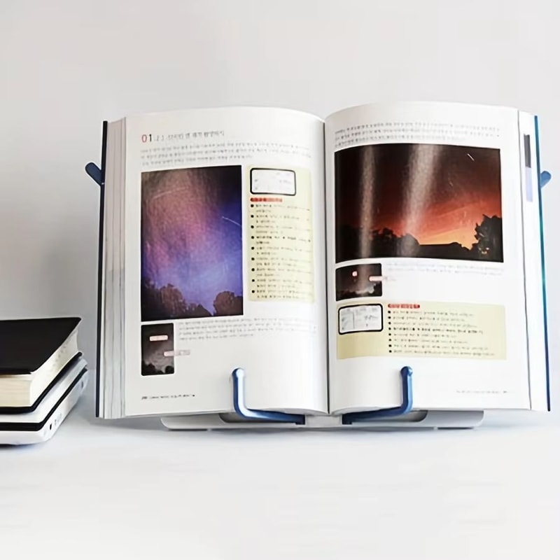 Portable Folding Reading Stand Book Holder For Cookbook Tablet Music Score 3