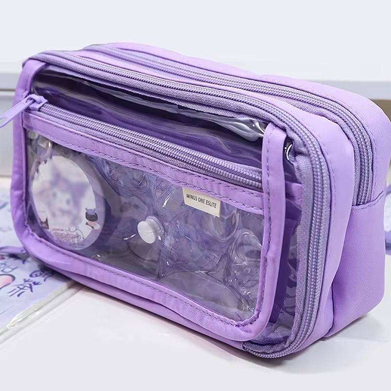 Pencil Bag For School Students With Large Capacity MultiFunctional Pen Case Macaron Color Matching 10