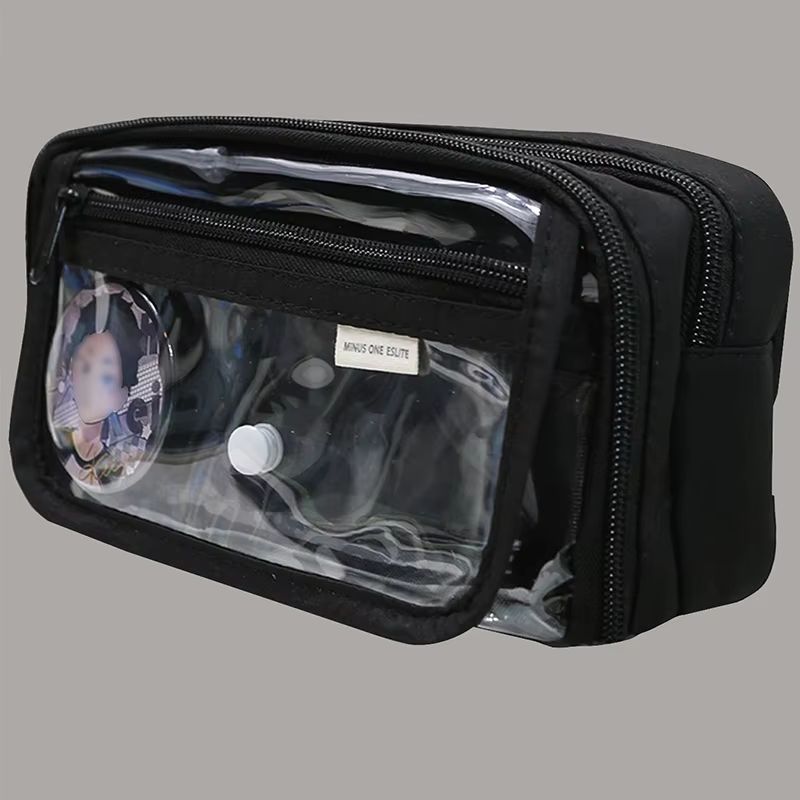 Pencil Bag For School Students With Large Capacity MultiFunctional Pen Case Macaron Color Matching 6