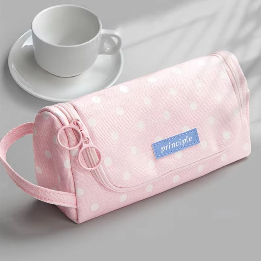 HighCapacity Kawaii MultiCompartment Pencil Case 866x374x394in Student Pen Organizer With Zipper St 3