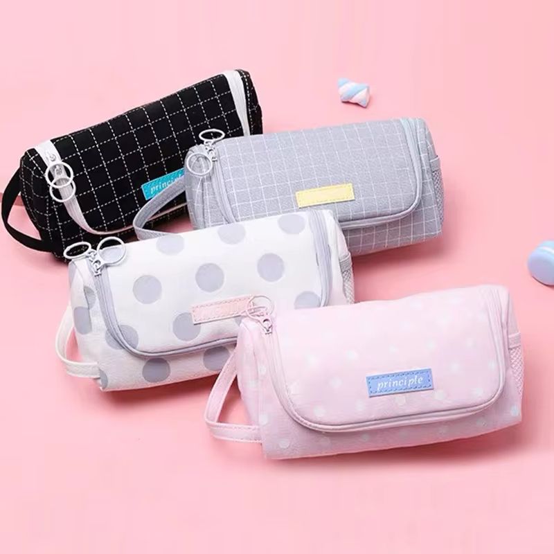 HighCapacity Kawaii MultiCompartment Pencil Case 866x374x394in Student Pen Organizer With Zipper St 4