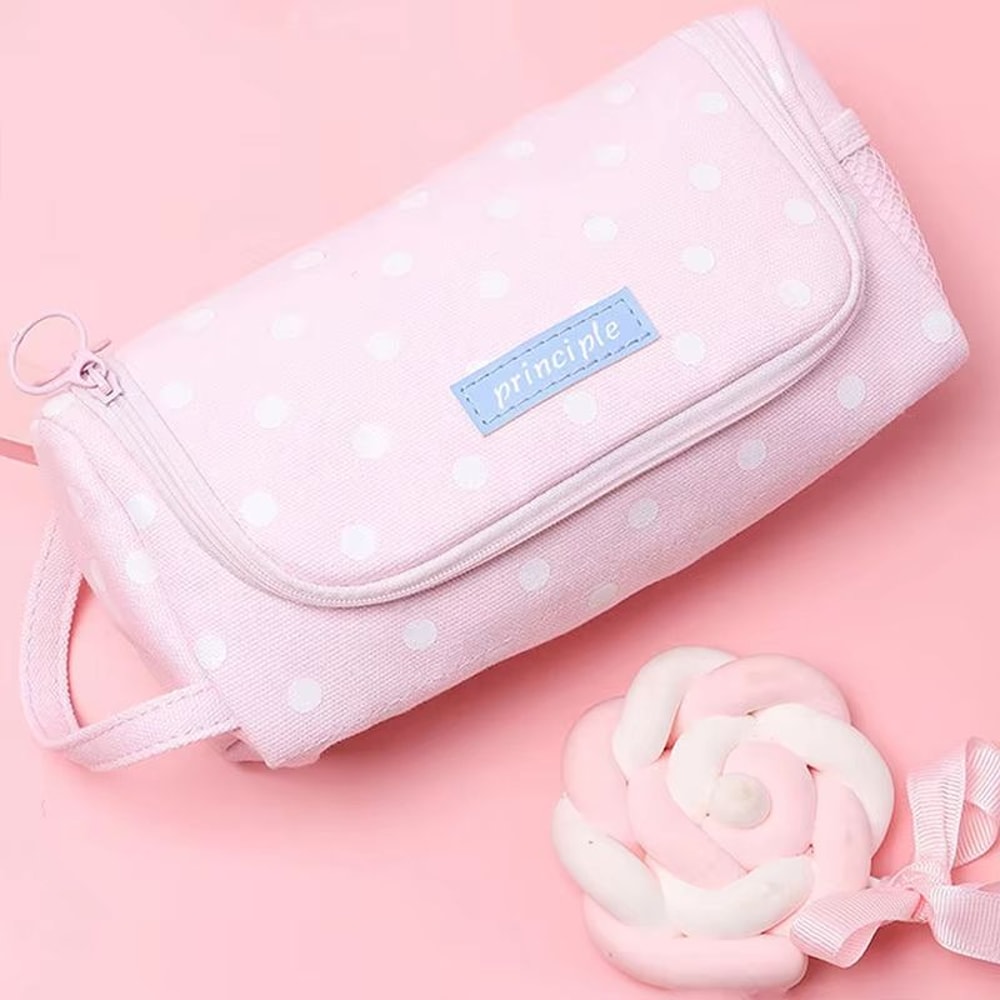 HighCapacity Kawaii MultiCompartment Pencil Case 866x374x394in Student Pen Organizer With Zipper St 5