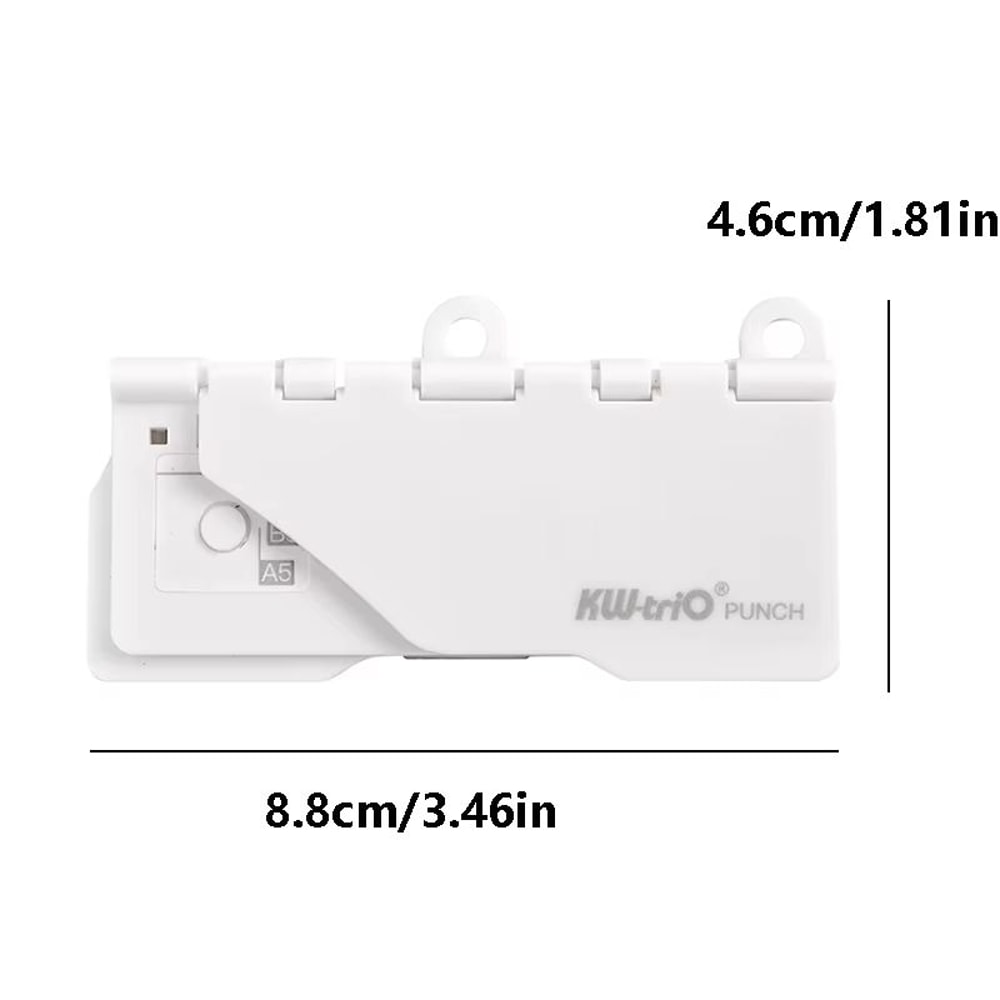 Portable 5 Hole Punch For Planners And Binders Lightweight Handheld Paper Punching Tool For Student 6