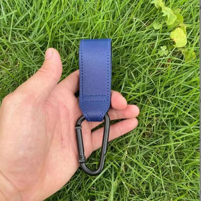 Adjustable Leather Stroller Hooks 2Pack Universal PU Pram Bag Hangers For Diaper Bag And Travel Ess 2