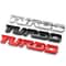Metal 3D Turbocharged Car Badge Sticker Universal Car Modification Emblem 4