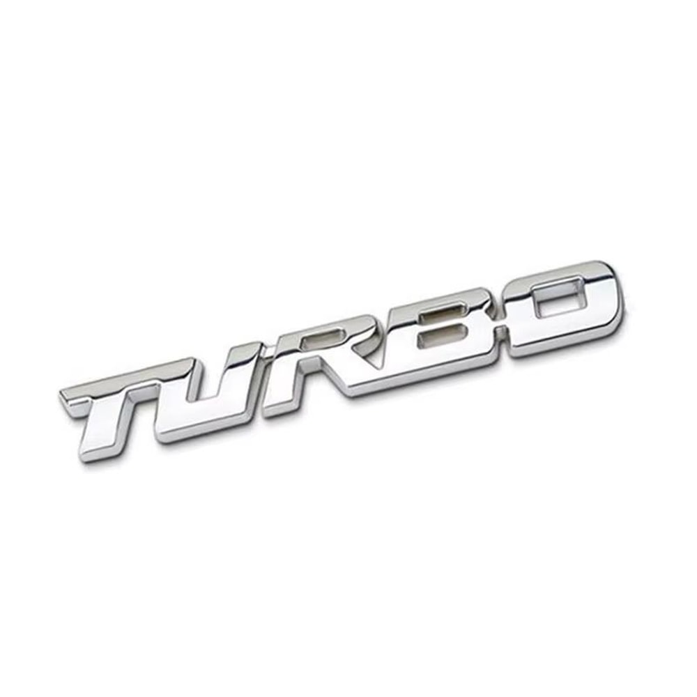 Metal 3D Turbocharged Car Badge Sticker Universal Car Modification Emblem 6