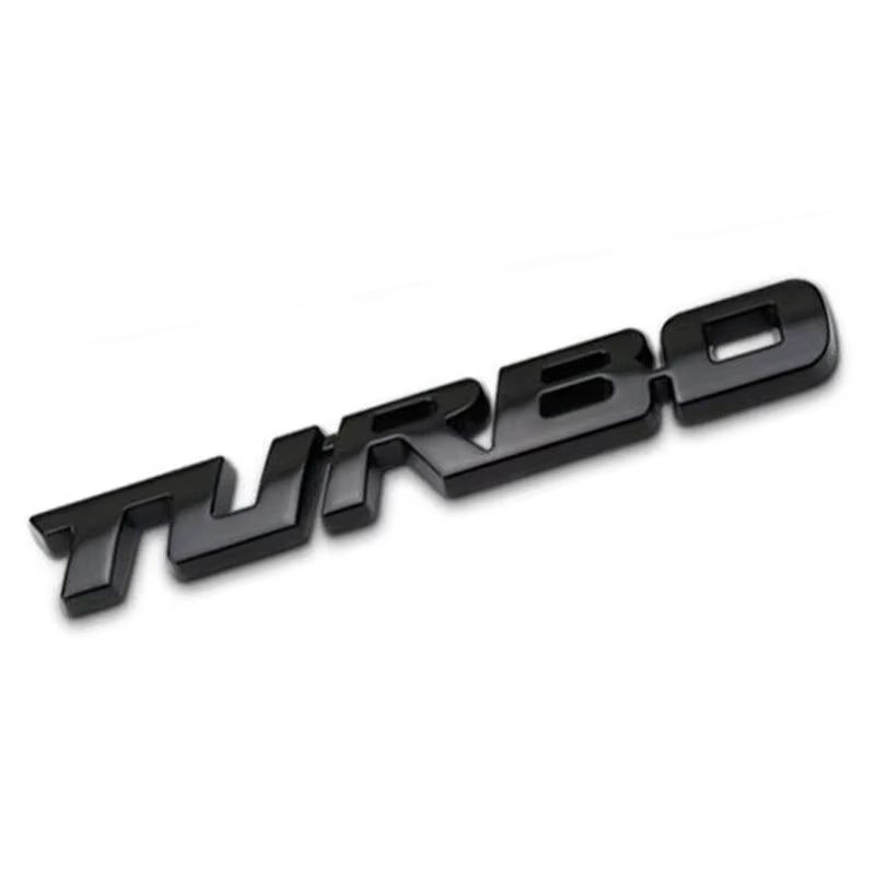 Metal 3D Turbocharged Car Badge Sticker Universal Car Modification Emblem 7