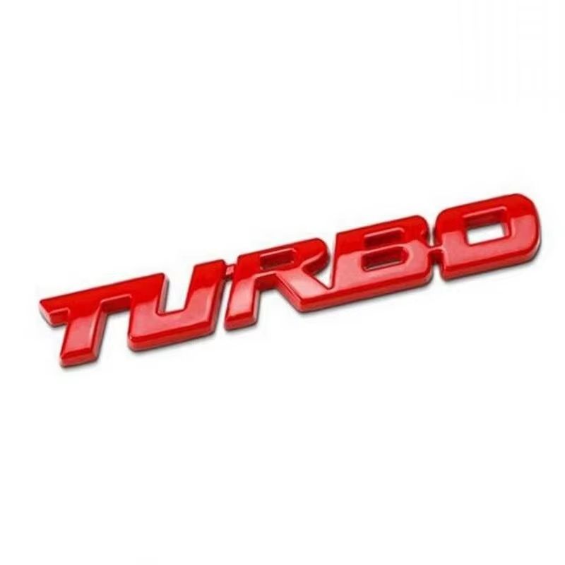Metal 3D Turbocharged Car Badge Sticker Universal Car Modification Emblem 8